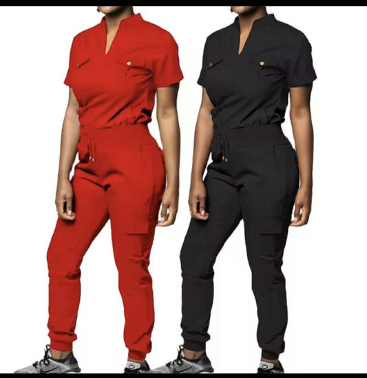 V-Neck Scrub Set